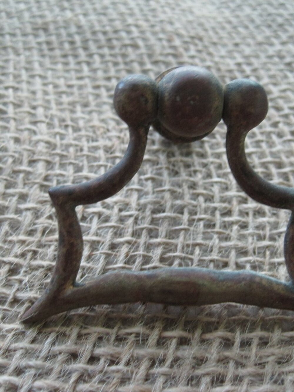 Solid Brass Teardrop Style Drawer Pull-Salvaged